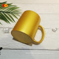 Luxury Cheap Wholesale ceramic coffee mug Gold And Silver Cup sublimation mug